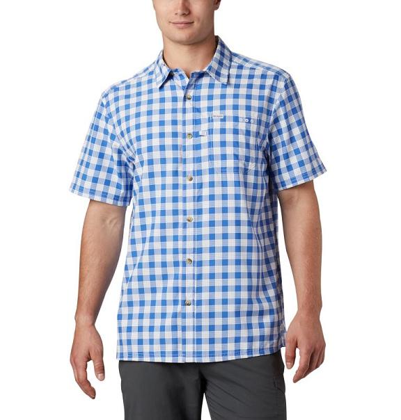 Columbia PFG Super Slack Tide Shirts Blue For Men's NZ72409 New Zealand